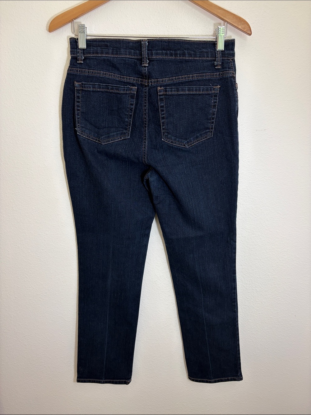 Gloria Vanderbilt Amanda Dark Blue Straight Jeans - Picture 4 of 7